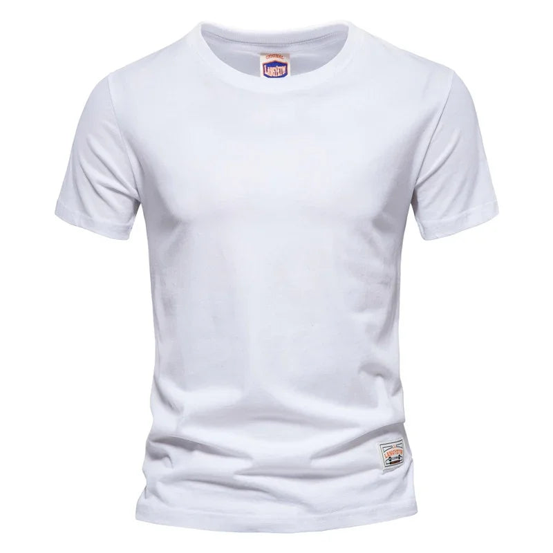 Baumwolle Langarm T-Shirt Solide Hohe Qualität Tops Klassische Outfit | tif-shop24.de