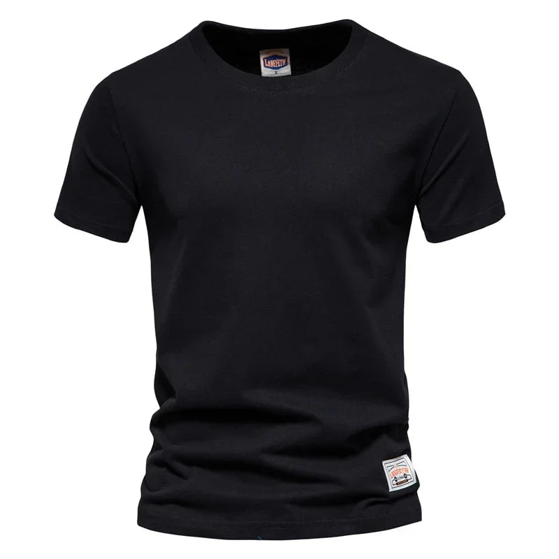 Baumwolle Langarm T-Shirt Solide Hohe Qualität Tops Klassische Outfit | tif-shop24.de