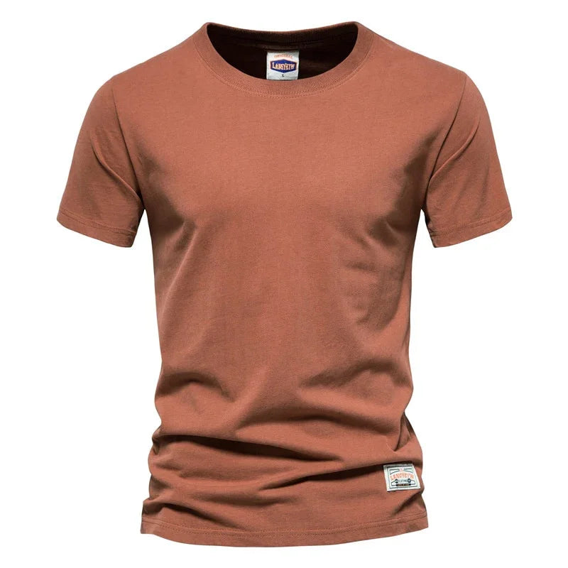 Baumwolle Langarm T-Shirt Solide Hohe Qualität Tops Klassische Outfit - tif-shop24.de