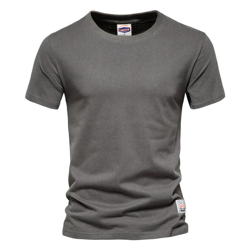 Baumwolle Langarm T-Shirt Solide Hohe Qualität Tops Klassische Outfit - tif-shop24.de