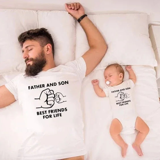 Vater und Sohn Beste Freunde für Leben T Shirt Baby Dad - tif-shop24.de