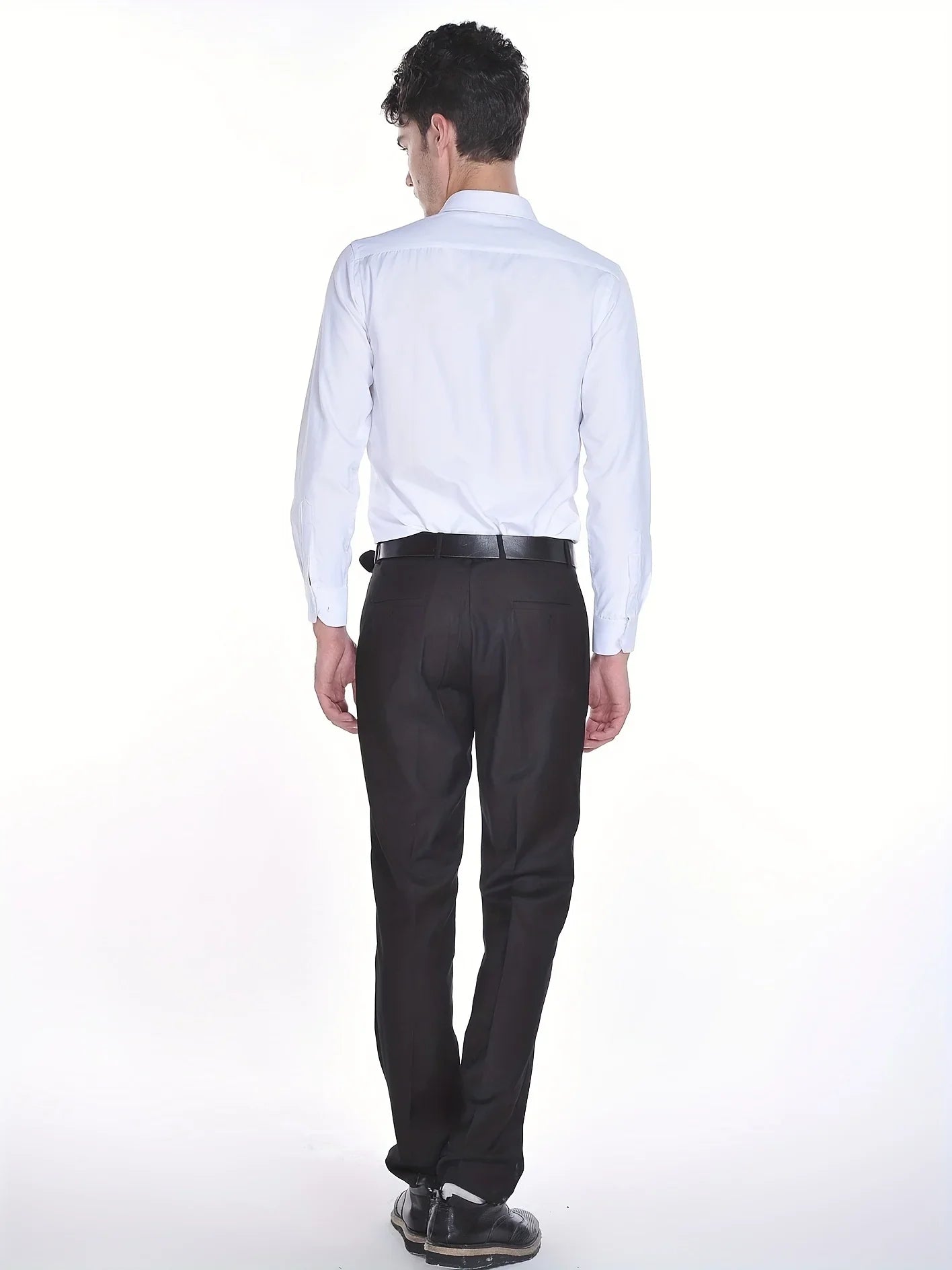 Trendiges Einfarbiges Hemd, Lässiges Revers-Knopfleiste Langarmhemd Für Outdoor-Geschäftsanlässe - tif-shop24.de