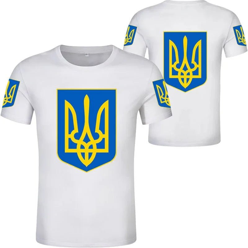Neues Ukraine-T-Shirt 3D-Druck Kurzarm Ukrainische Flagge - tif-shop24.de