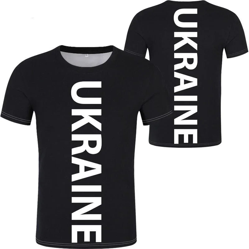 Neues Ukraine-T-Shirt 3D-Druck Kurzarm Ukrainische Flagge | tif-shop24.de