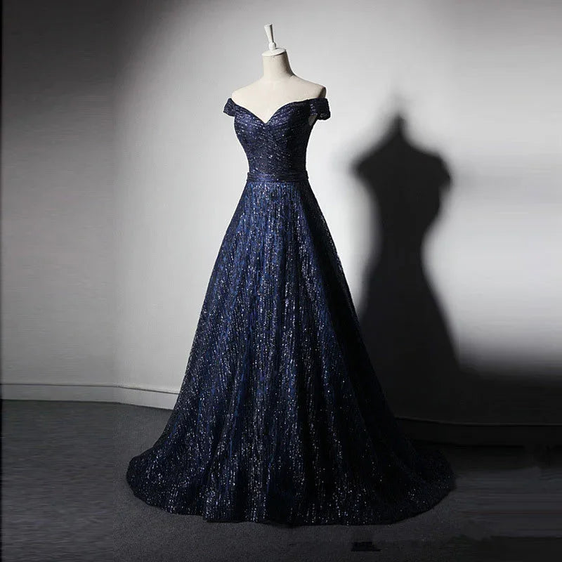 Beauty-Emily V-Ausschnitt Abendkleider Pailletten Partykleid | tif-shop24.de