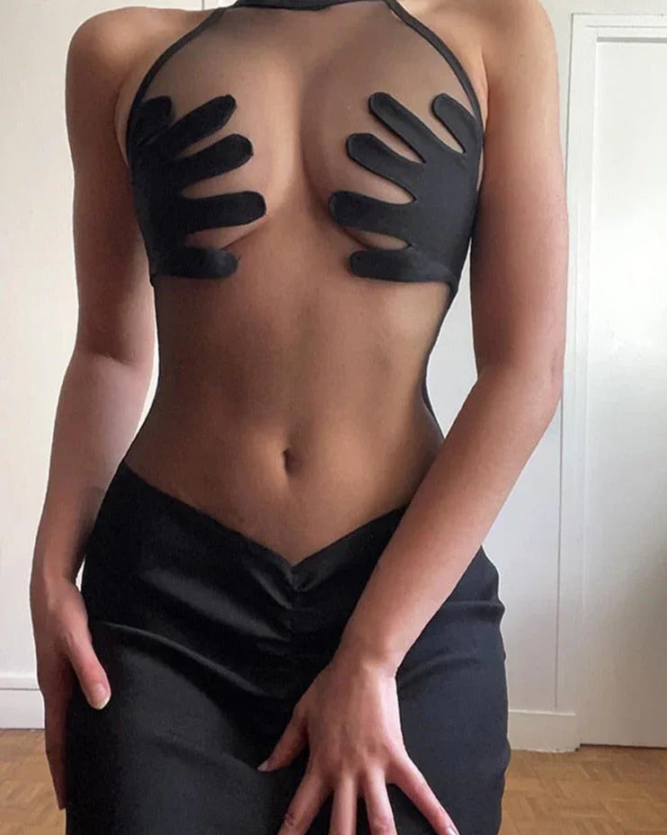 Mila Mesh-Bodycon-Kleid | tif-shop24.de