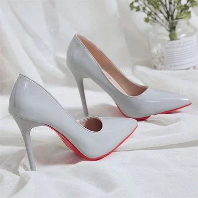High Heel Pumps – Sexy Red Sole Pointed Toe, 10 cm Stiletto | tif-shop24.de