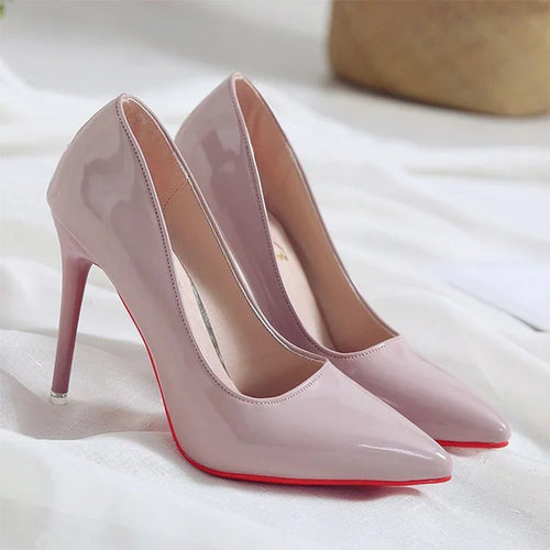 High Heel Pumps – Sexy Red Sole Pointed Toe, 10 cm Stiletto | tif-shop24.de