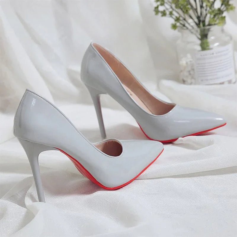 High Heel Pumps – Sexy Red Sole Pointed Toe, 10 cm Stiletto | tif-shop24.de