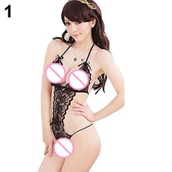 Sexy Dessous Lace Crotchless Flitterwochen Babydoll Unterwäsche Nachtwäsche | tif-shop24.de