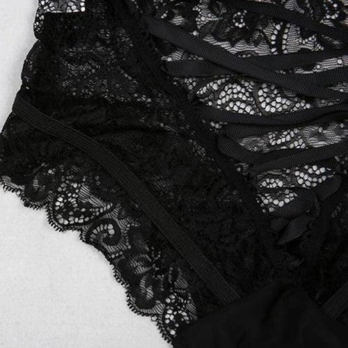 Sexy hohle Ausschnitt-Spitze mit hoher Taille Höschen Briefs Unterwäsche Nachtwäsche | tif-shop24.de