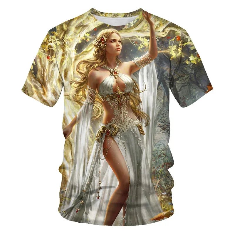 Schönheit t-shirt 3d druck charakter grafik T-shirt rundhals kurzen ärmeln übergroßen T-shirt alle-spiel hip-hop - tif-shop24.de