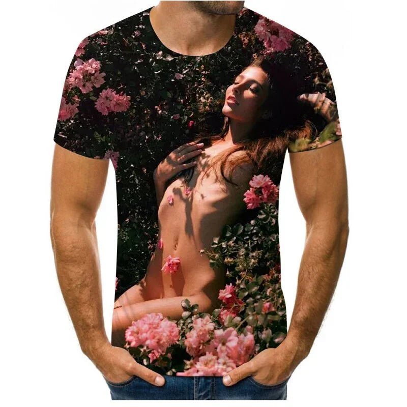 Schönheit t-shirt 3d druck charakter grafik T-shirt rundhals kurzen ärmeln übergroßen T-shirt alle-spiel hip-hop | tif-shop24.de