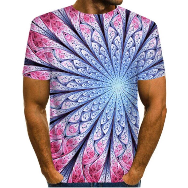 Funny Psychedelic 3D Print T Shirts Hipster Casual Short Sleeve T Shirt Men Women Harajuku Streetwear Tshirt Men Camiseta Hombre | tif-shop24.de