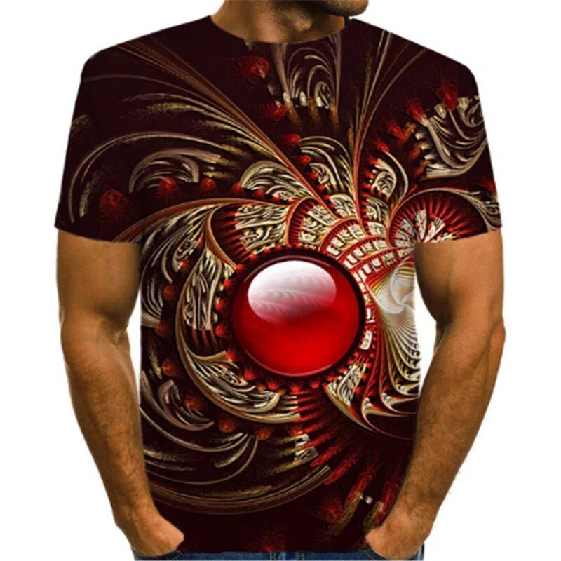 Funny Psychedelic 3D Print T Shirts Hipster Casual Short Sleeve T Shirt Men Women Harajuku Streetwear Tshirt Men Camiseta Hombre | tif-shop24.de